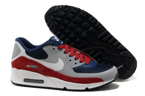 Nike Air Max 90 Hyperfuse Unisex Gray Red Running Shoes Online